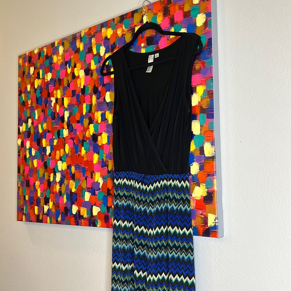 Multi patterned short sleeve jumper